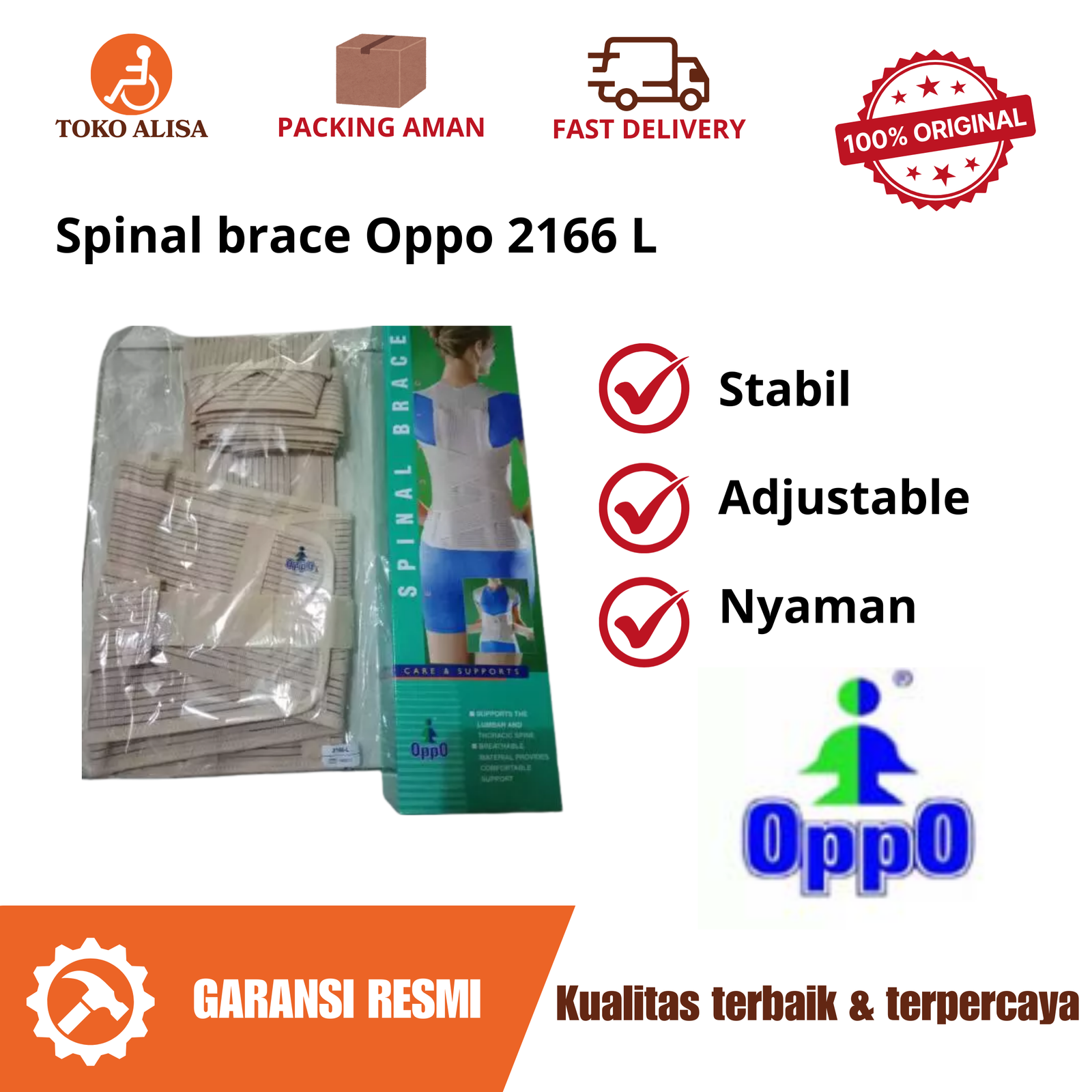 Spinal brace Oppo 2166 L